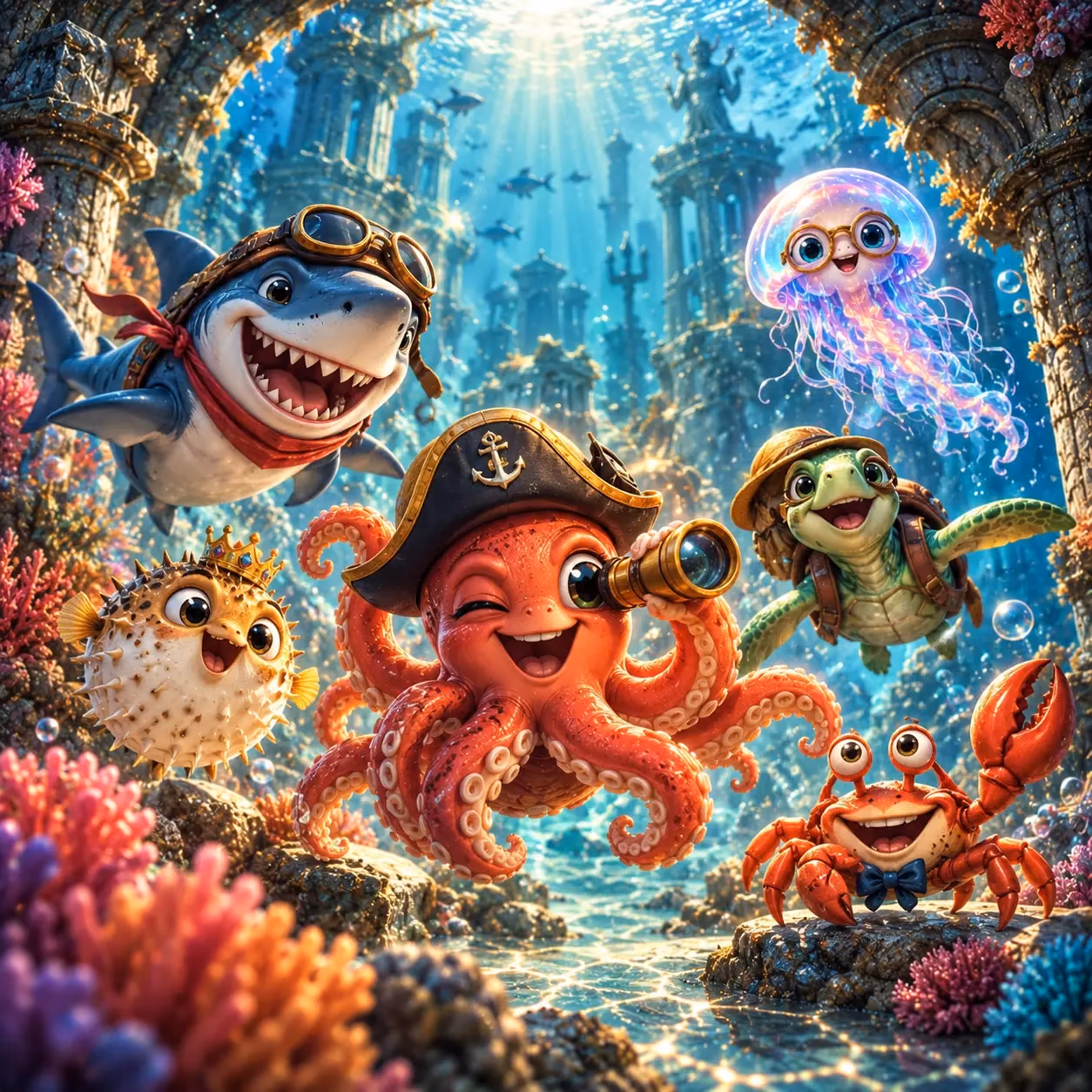 SeaLaife Creatures exploring an underwater world